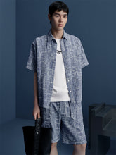 Men's Jacquard Denim Shirt